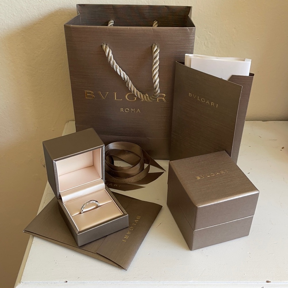 Serpenti viper white gold ring - men’s ring